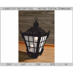 Ročníku Pouliční Lampa, Lucerna Vektor Šablona