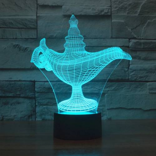 Szablon wektor Cięcia Laserowego 3D Lampy Aladyna Szablon wektor Cięcia Laserowego 3D Lampy Aladyna