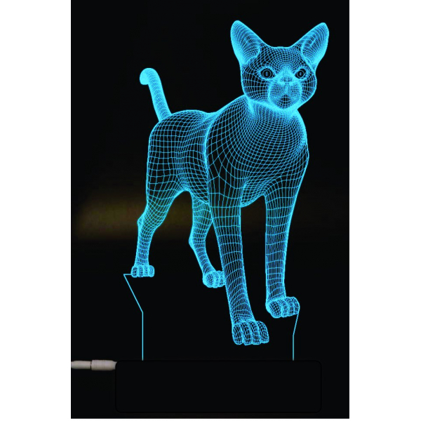 3D Gato de la Lámpara Vector Plantilla de Corte por Láser (SVG, DXF, AI) 3D Gato de la Lámpara Vector Plantilla de Corte por Láser (SVG, DXF, AI)