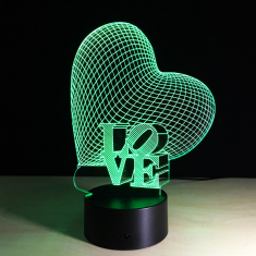 Amore Cuore Notte Di Luce - Taglio Laser Vettoriale
