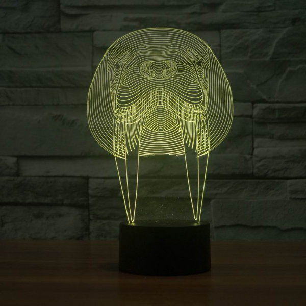 Walrus 3D Lamp Vector File for Laser Cutting Walrus 3D Lamp Vector File for Laser Cutting