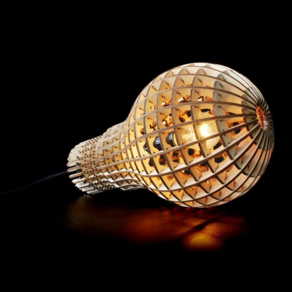 Big Lamp — Laser Cut Vector Template for Bulb Lampshade Big Lamp — Laser Cut Vector Template for Bulb Lampshade