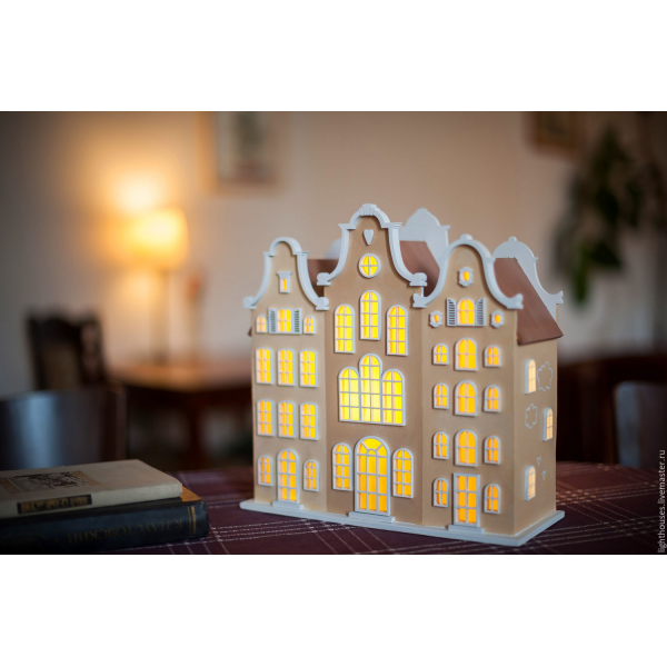 House Lamp Laser Cutting File - Vector Template for Nightlight House Lamp Laser Cutting File - Vector Template for Nightlight