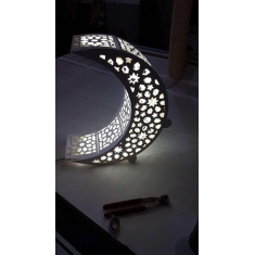 Prostor Crescent Noční Světlo - Laser Cut Vektor Šablona