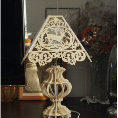 Deer Table Lamp - Laser Cut Vector Template