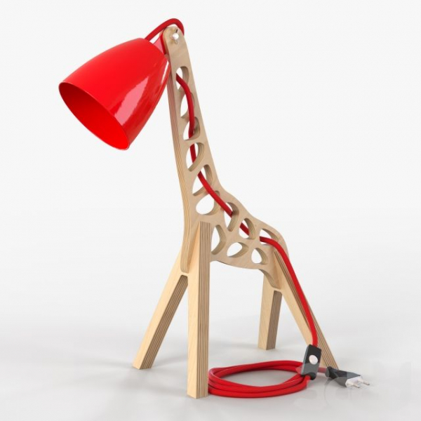 Giraffe Table Lamp Vector Template for Laser Cutting Giraffe Table Lamp Vector Template for Laser Cutting