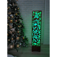 Floral Floor Lamp - Laser Cut Vector Template
