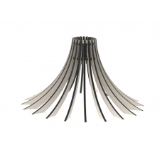 Parametric Pendant Lamp - Laser Cut Vector Template