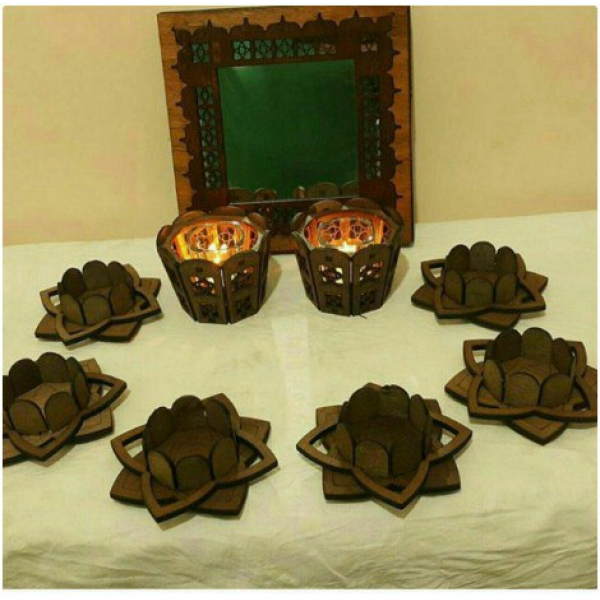 Haft-பார்த்த மெழுகுவர்த்தி வைத்திருப்பவர்கள் & கண்ணாடியில் திசையன் அமைக்க லேசர் கட்டிங் Haft-பார்த்த மெழுகுவர்த்தி வைத்திருப்பவர்கள் & கண்ணாடியில் திசையன் அமைக்க லேசர் கட்டிங்