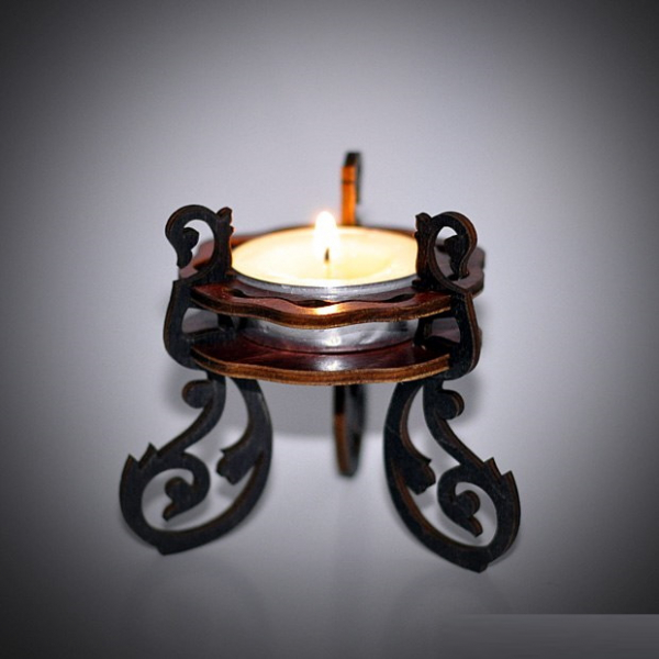 Szablon Wektor Cięcia Laserowego Świecznik Tealight Szablon Wektor Cięcia Laserowego Świecznik Tealight