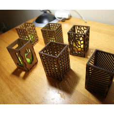 Candlestick የእንጨት — ሻይ ብርሃን ነፃ አዳዲስ ቅድሚያ የሚሰጡዋቸውን
