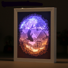 Krallıq Bulbul — Многослойный Vector şablon Qutusu Kölgə Koi Shadow Box