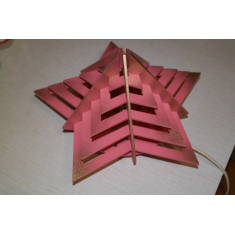 Geometric Star Lamp - Laser Cutting Vector Template
