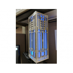 Düzbucaqlı lampa - Vector şablon Lazer Kəsmə