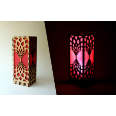 Ar lāzeru Griezti Lukturi Vector Template - Diode LED Laternu