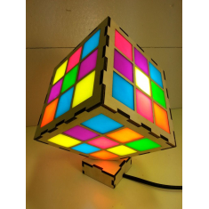 Armatur Light Cube - Vector şablon Lazer kəsmə