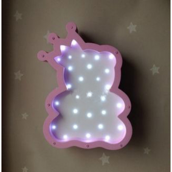 LED-nattlampa Bear – Laser Cut Mall Vektor