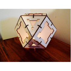 Geometric Interlocking Lamp - Laser Cut Vector Template
