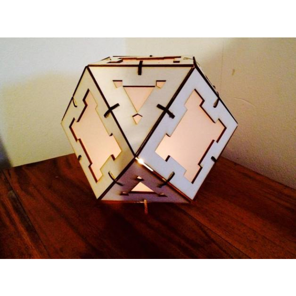 Geometryczny Blokujące lampa – plik Wektorowy cięcia Laserowego