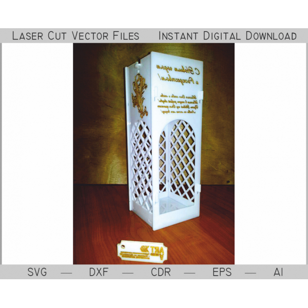 Alcohol Bottle Gift Case Laser Cut Vector File Alcohol Bottle Gift Case Laser Cut Vector File
