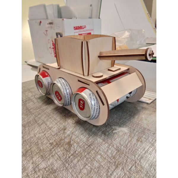 Tank Sodavand Kan Indehaveren Laser Cut Vektor Skabelon Tank Sodavand Kan Indehaveren Laser Cut Vektor Skabelon
