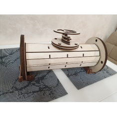 Hədiyyə qutusu Üçün Sahibinin Şərab Şüşə Valve Mini Bar - Vector fayl Lazer Kəsmə