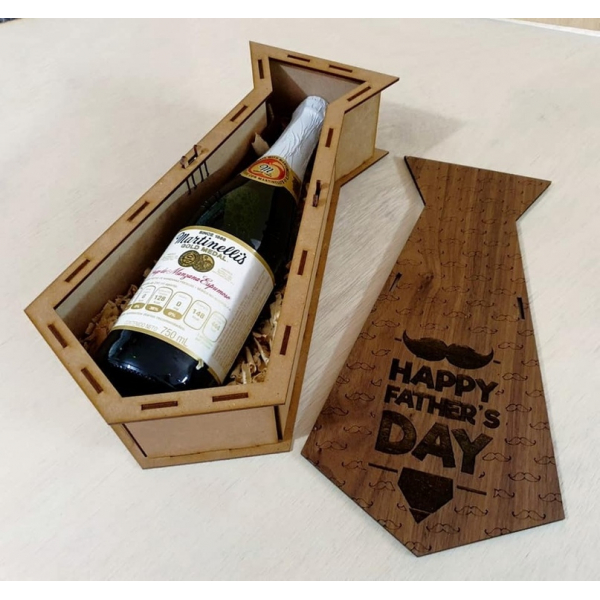 Tie-Shaped Bottle Box Laser Cutting File for 750 ml Bottle Tie-Shaped Bottle Box Laser Cutting File for 750 ml Bottle