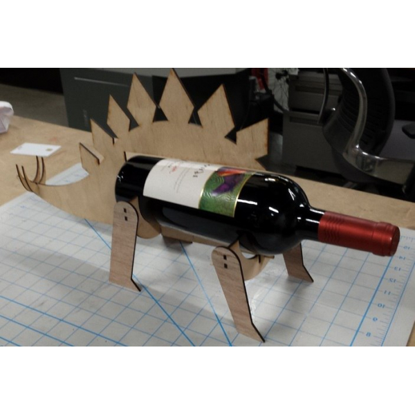 Dinosauro Vino Stand Taglio Laser File Vettoriale Dinosauro Vino Stand Taglio Laser File Vettoriale