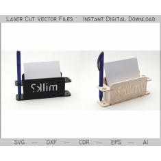 Bleistift &amp; Card Holder - Laser Cut Vector Template