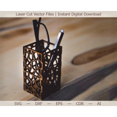 Creion Organizator De Tăiat Cu Laser Vector Șablon