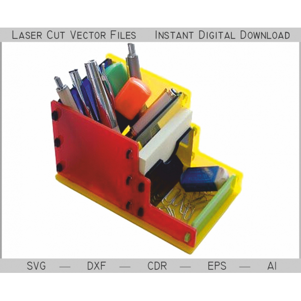 Ufficio Organizzatore — Taglio Laser File Vettoriale