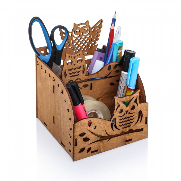 Gufo in Legno Desktop Organizer-Taglio Laser File - Instant SVG Download Gufo in Legno Desktop Organizer-Taglio Laser File - Instant SVG Download