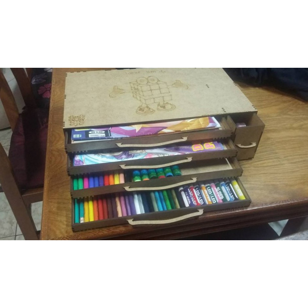 Grande Organizzatore per le Persone Creative — Taglio Laser Modello Vettoriale Grande Organizzatore per le Persone Creative — Taglio Laser Modello Vettoriale