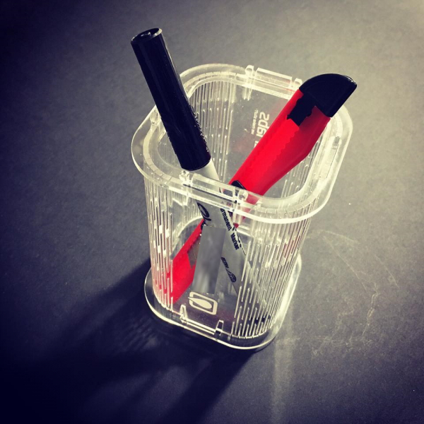 Akrylový Stojánek Na Tužky — Laser Cut Vektorové Souboru Akrylový Stojánek Na Tužky — Laser Cut Vektorové Souboru