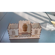 Fortress Owl Desk Organizer — Vector Laser Cutting File