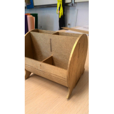 Abgerundet organizer - Laser-Schnitt-Vektor-Vorlage