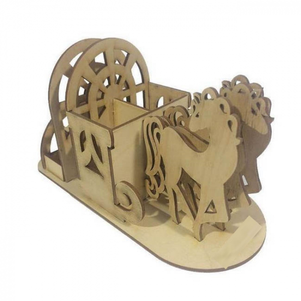 Cavallo di Giostra Desk Organizer File Vettoriali per Taglio Laser Cavallo di Giostra Desk Organizer File Vettoriali per Taglio Laser