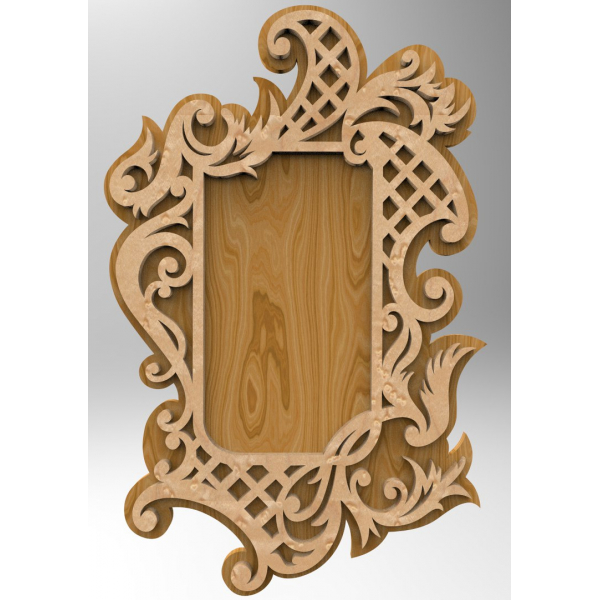 Ornato, Filigrana, Cornice Per Foto Taglio Laser File