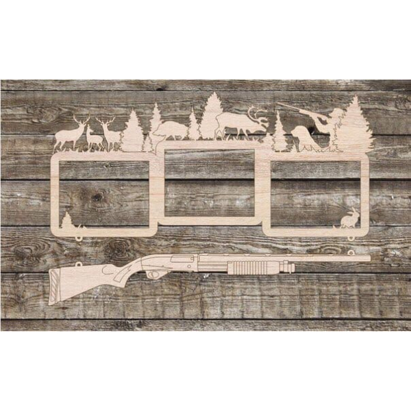 Hunter Photo Frame Laser Cutting File for Plywood and MDF Hunter Photo Frame Laser Cutting File for Plywood and MDF