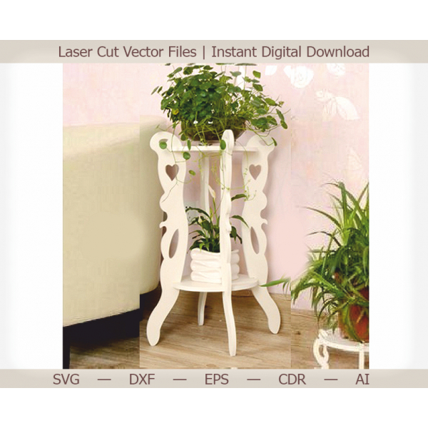 دو ردیف گیاه تزئینی ایستاده وکتور الگو برای برش لیزر دو ردیف گیاه تزئینی ایستاده وکتور الگو برای برش لیزر