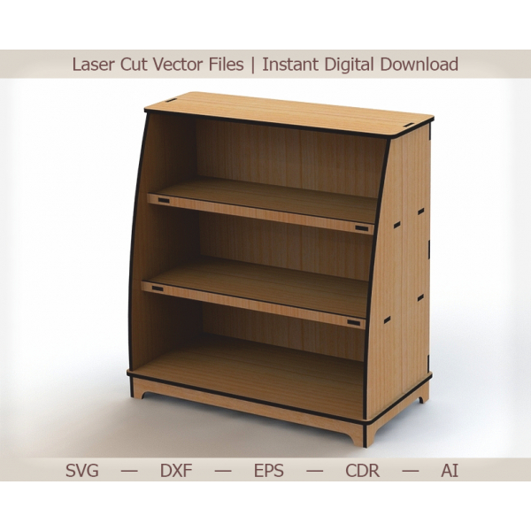 Prateleira de Rack de Corte a Laser Vetor de Modelo para corte a Laser CNC e