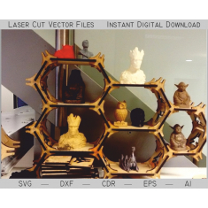 Expandable เลขฐานสิบหนหิ้ง—Modular Honeycomb ชั้นเว็กเตองแฟ้ม