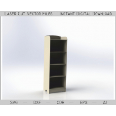 High Shelf - Laser დაჭრილი Vector თარგი
