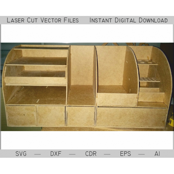 Laser Cut Toolbox Organizer Vector File