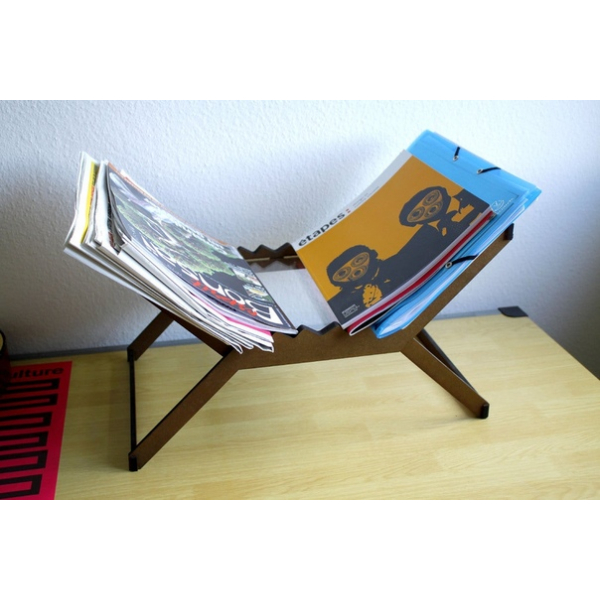 Newspaper and Magazine Stand — Laser Cutting Vector File Newspaper and Magazine Stand — Laser Cutting Vector File