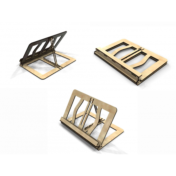 قابل تنظیم Foldable کتاب پایه وکتور الگو برای برش لیزر قابل تنظیم Foldable کتاب پایه وکتور الگو برای برش لیزر