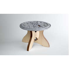 Rodada Stand De Flores De Corte A Laser Arquivo