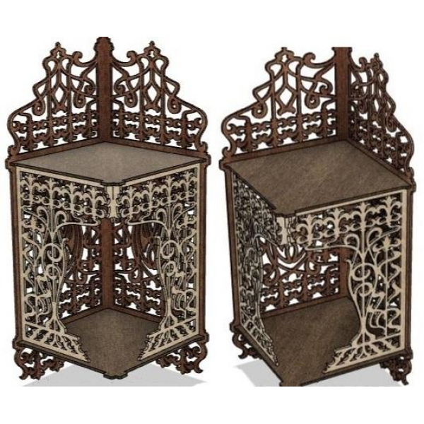 مزین گوشه حک شده قفسه فایل برداری برای برش لیزر مزین گوشه حک شده قفسه فایل برداری برای برش لیزر
