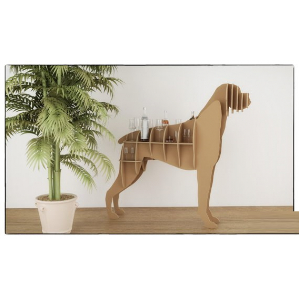 باکسر سگ قفسه فایل برداری برای برش لیزر و CNC