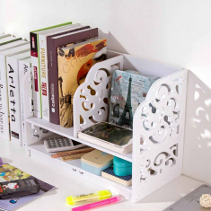 ชั้นสำหรับหนังสือ-Ornate พื้นที่ทำงานหนังสือชั้นเว็กเตอร์ต้นแบบ